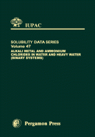 Cover for Alkali Metal and Ammonium Chlorides in Water and Heavy Water (Binary Systems)