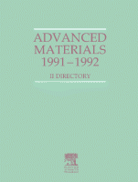 Cover for Advanced Materials 1991–1992