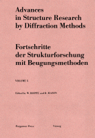 Cover for Advances in Structure Research by Diffraction Methods