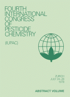 Cover for Advances in Pesticide Science