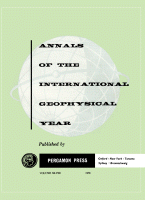 Cover for Annals of the International Geophysical Year