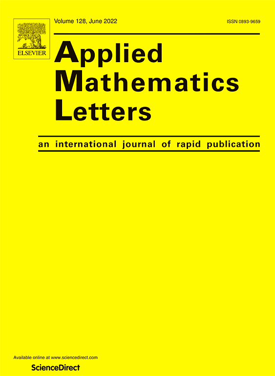 Go to journal home page - Applied Mathematics Letters