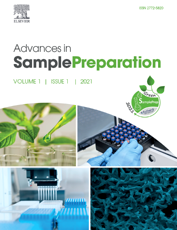 Go to journal home page - Advances in Sample Preparation