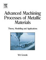 Cover for Advanced Machining Processes of Metallic Materials