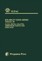 Cover for Alkali Metal Halates, Ammonium Iodate & Iodic Acid