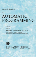 Cover for Annual Review in Automatic Programming