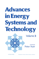 Cover for Advances in Energy Systems and Technology