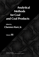 Cover for Analytical Methods for Coal and Coal Products