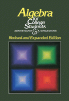 Cover for Algebra for College Students