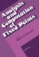 Cover for Analysis and Computation of Fixed Points