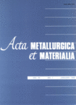 Go to journal home page - Acta Metallurgica et Materialia