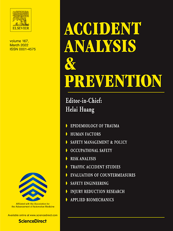 Go to journal home page - Accident Analysis & Prevention