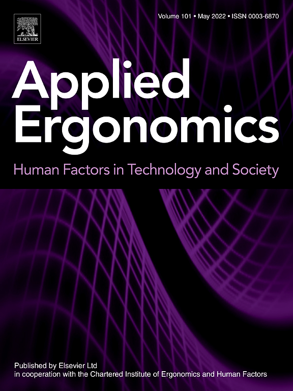 Go to journal home page - Applied Ergonomics