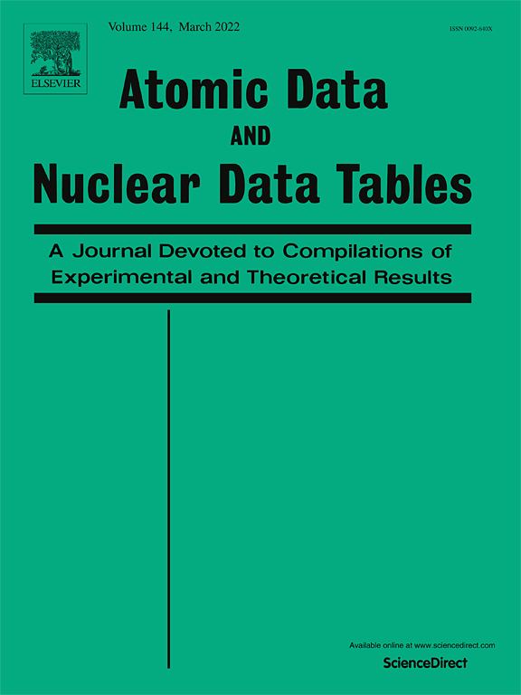 Go to journal home page - Atomic Data and Nuclear Data Tables