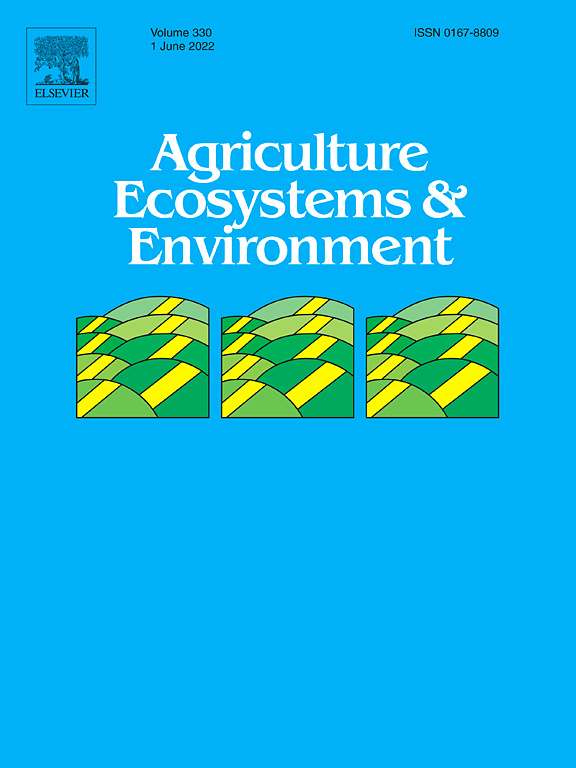 Go to journal home page - Agriculture, Ecosystems & Environment