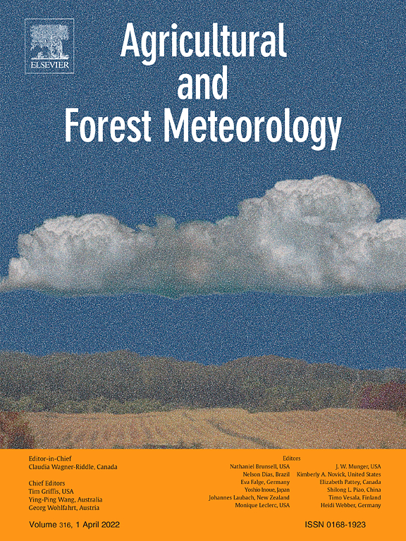 Go to journal home page - Agricultural and Forest Meteorology