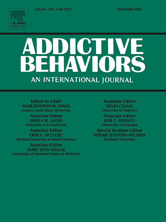 Go to journal home page - Addictive Behaviors